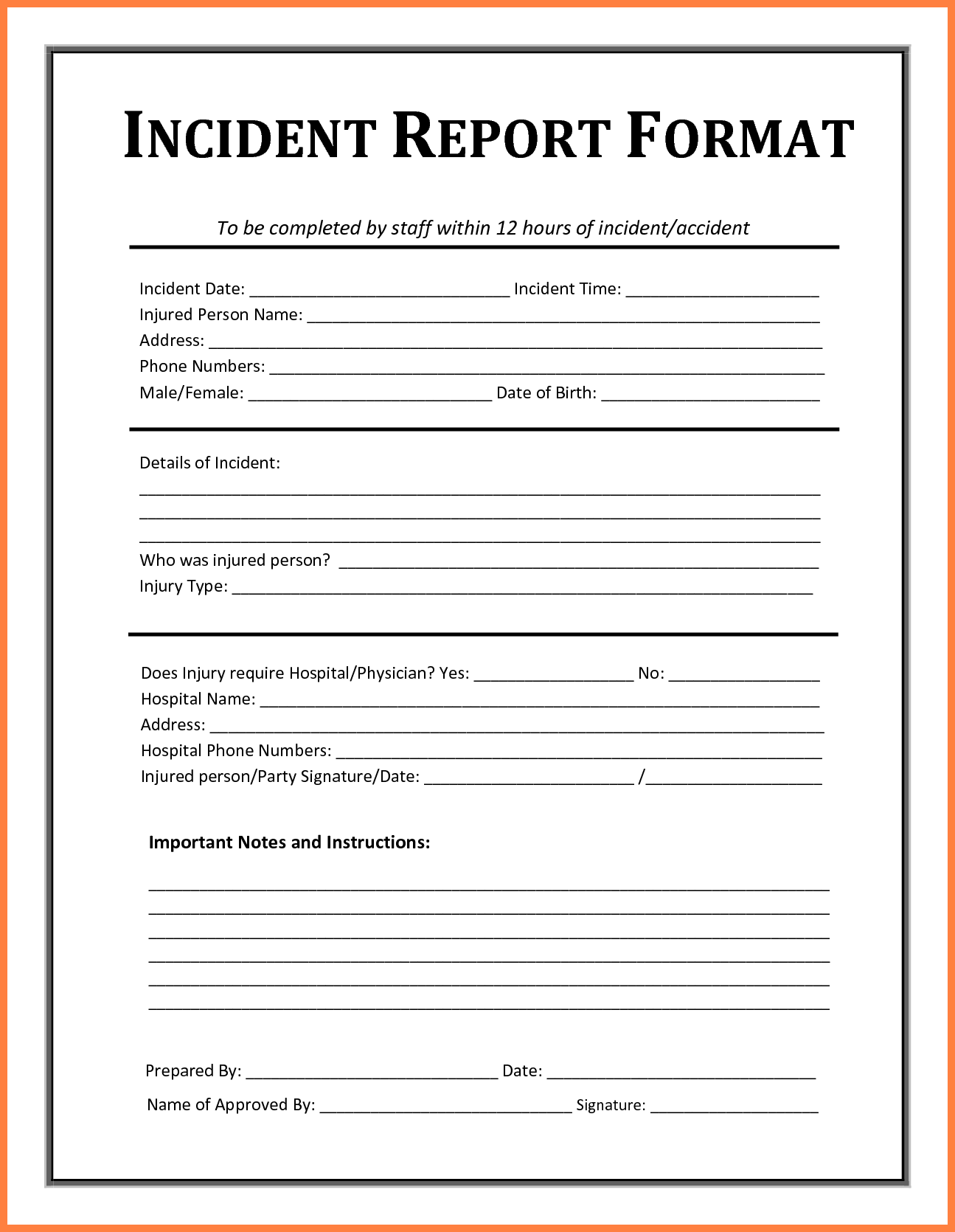 60+ incident report template [employee, police, generic.