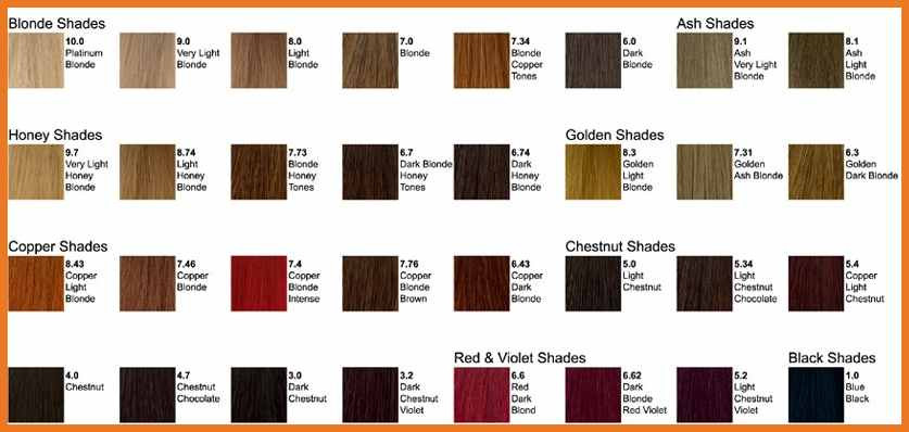 Shades Of Eq Color Chart